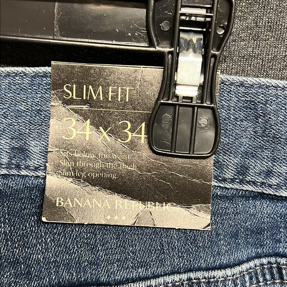 NWT - Banana Republic Factory Men’s Slim Fit Jeans, 705498 - Size 34Wx34L - Picture 9 of 12